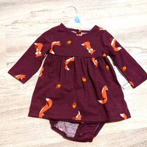 Baby girls fox outfit